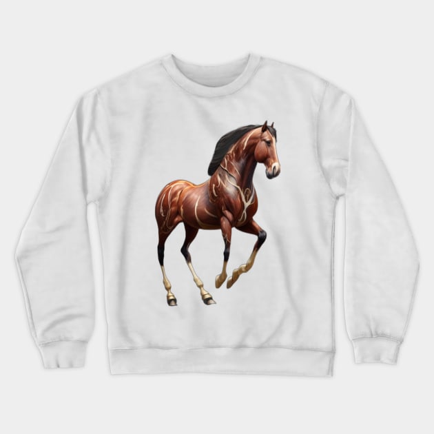 Horse Crewneck Sweatshirt by Moulezitouna